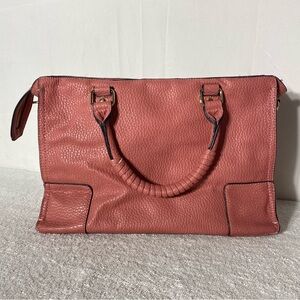 5/$25 Just Fab Pink Faux Leather Handbag Purse